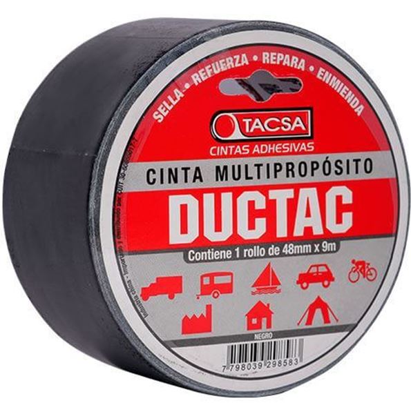 Picture of Cinta multiuso negra 9m 0.21mm DUCTAC