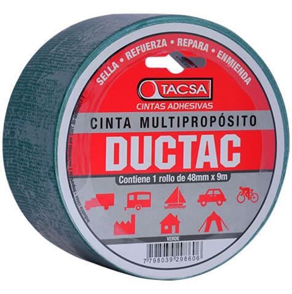 Picture of Cinta multiuso verde 9m 0.21mm DUCTAC