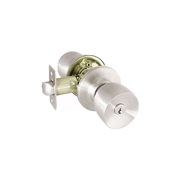 Picture of CERRADURA POMO YORK ACERO INOX.SATINADO C/LLAVIN