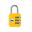 Imagen de Candado combinación amarillo YALE